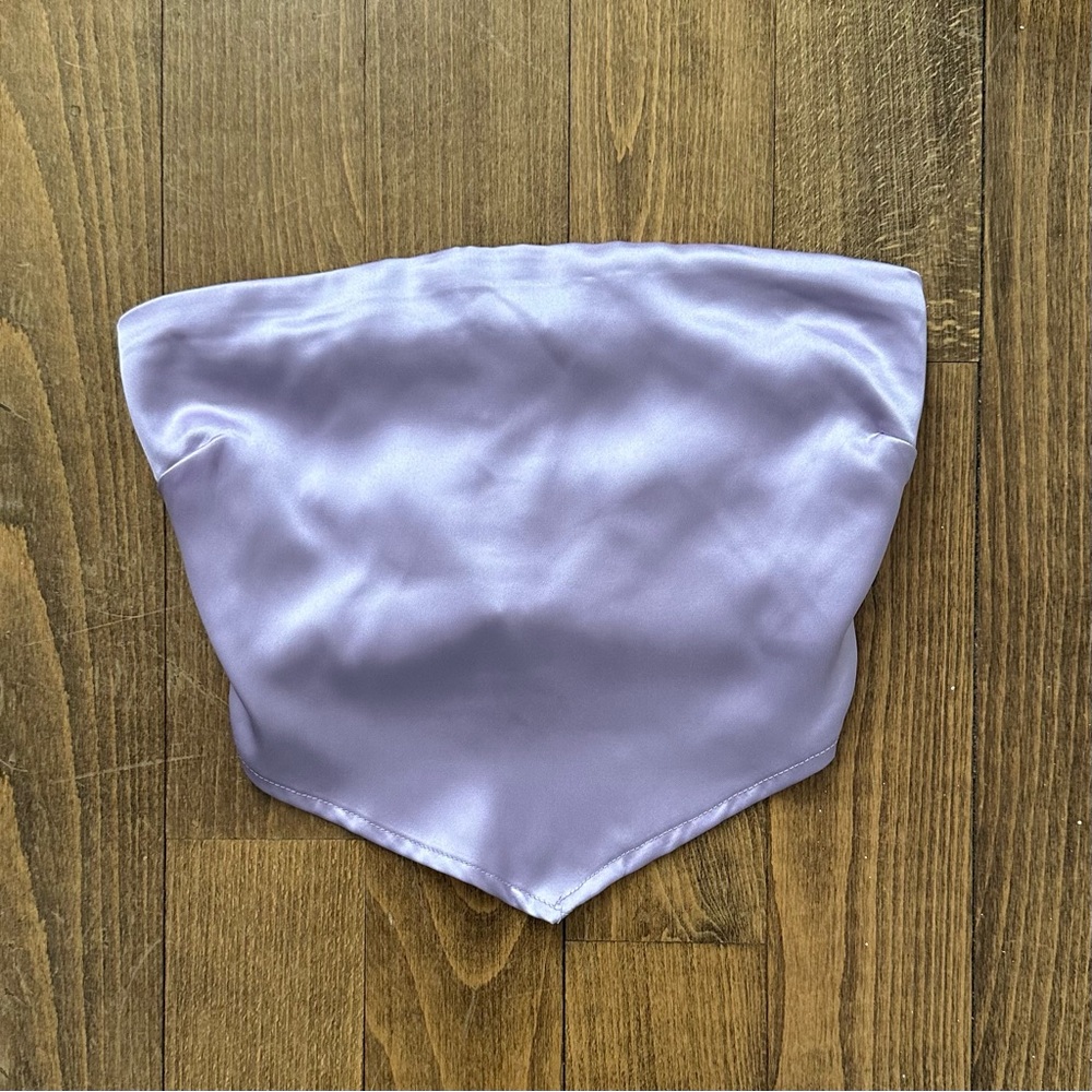 Fashion Nova Lavender Satin Bandana